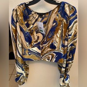 Sexy short cut blouse Lg